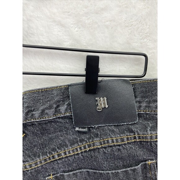 Vintage Y2K Makavelli Black Denim Jeans Mens sz 38x34 - Picture 8 of 9